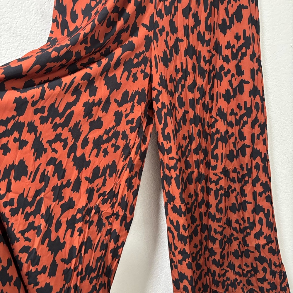 Stylish Black and Orange Women's Pants